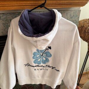 Vintage Honolua Surf Co Woman's Zipped Hooded Sweatshirt